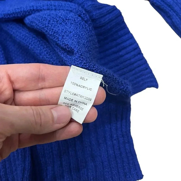 Andthewhy Roya Blue Relaxed Sweater M/L - Picture 4 of 4